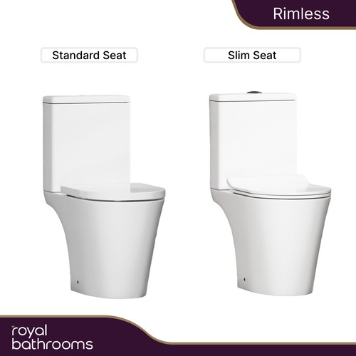 Rimless close coupled toilet - rimless,