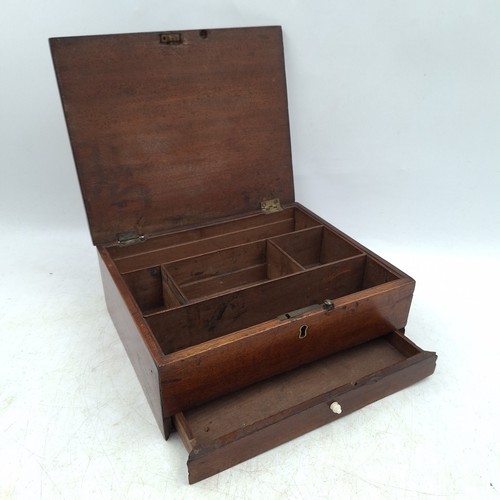 Mahogany stationery box - mahogany,