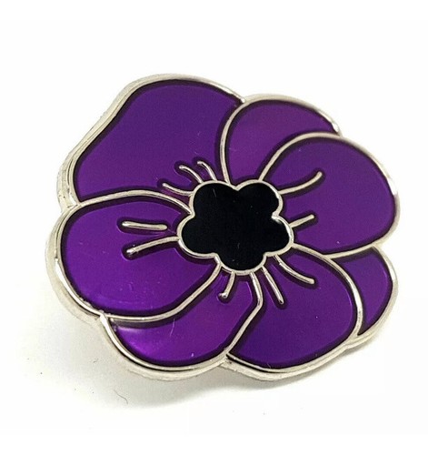 Purple poppy remembering - purple,