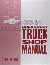 1964 Chevrolet Pickup and Truck Shop Manual Chevy pickup Suburban Panel Big Trk