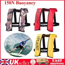 150N Buoyancy Inflatable Life Jacket  Professional Sailing Boat Adults Vest