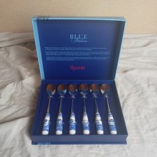 Set Of 6 Blue Italian Spode