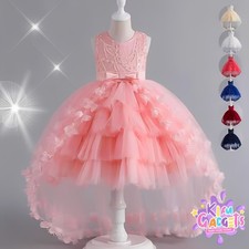 GIRLS LACE PARTY DRESS WEDDING