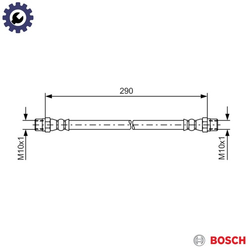 Brake hose 987 476 - 476, for