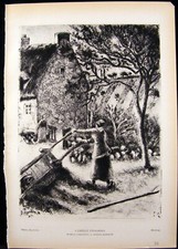Pissarro Woman Wheel Barrow &