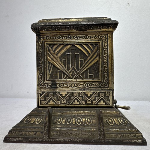 Art deco metal cigarette - metal,