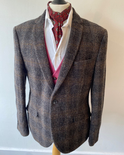 Harris tweed mens brown - mens,