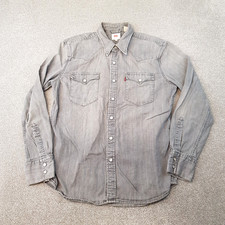 Levis Mens Shirt Medium Grey