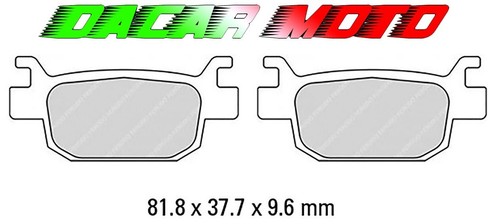 Pair brake pads ferodo rear - ferodo,
