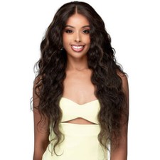 Bobbi Boss Miss Origin 100% Human Hair Blend Full Hand-Tied Lace Wig - RAVEN