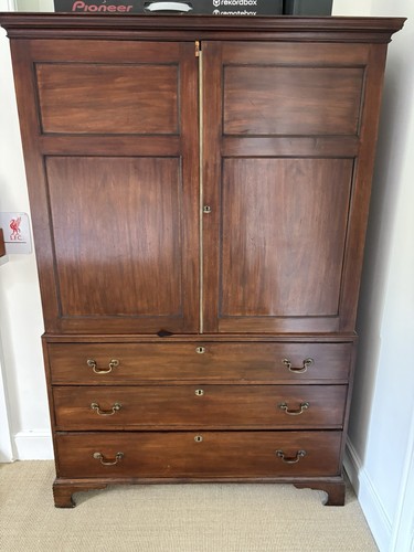 Antique linen press - press, wardrobe