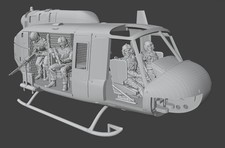 1/72 Resin Vietnam War US Helicopter HUEY UH1 Gunners pilots and Door Gun