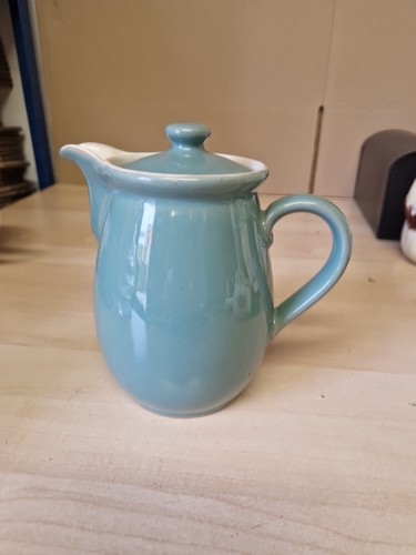 Vintage green denby coffee pot - vintage,