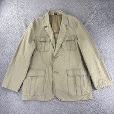 LL Bean Jacket Mens 46 Beige