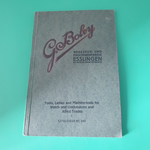 Boley watchmakers tools - g.boley,