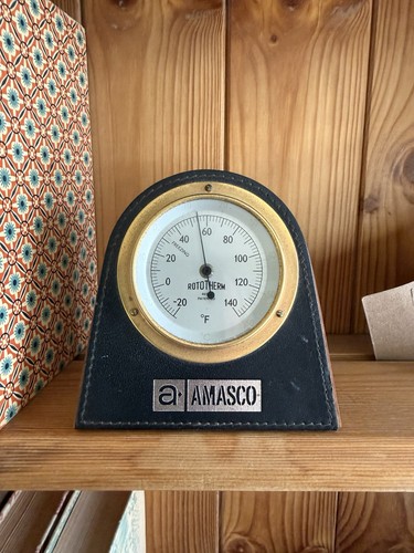 Vintage brass rototherm - brass, desk