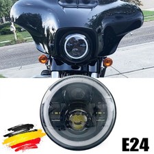 E24 E-Tested LED Headlight For Harley Touring Street Glide 14-23 High Beam