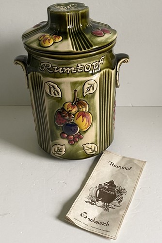 Rumpot jar green embossed - rumpot,