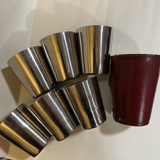 6 Vintage Stainless Steel