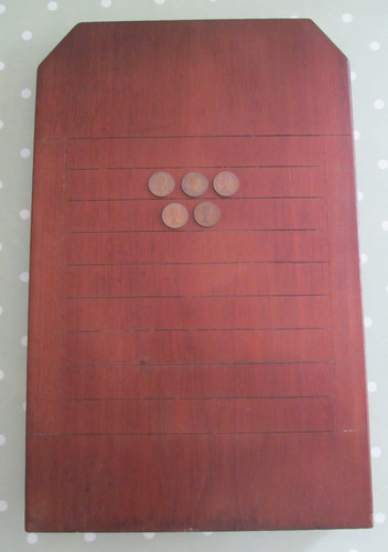 Vintage wooden shove half - wooden,