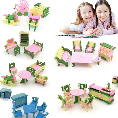 Kids wooden furniture dolls - wooden,