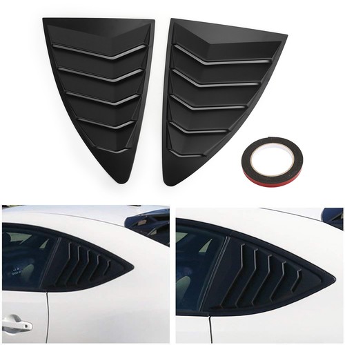 Matte black side window louver - matte,