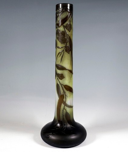 Emile galle cameo tube - tube, vase