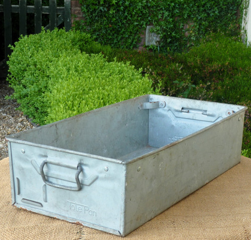 Vintage galvanised metal