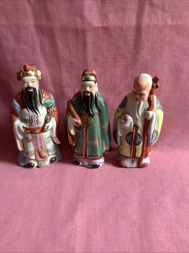 Trio chinese porcelain samurai - trio,