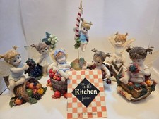 Lot (7) My Little Kitchen Fairies. Two missing wings. One Repaired