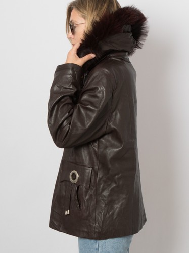 Vintage fox fur trim hooded - vintage,