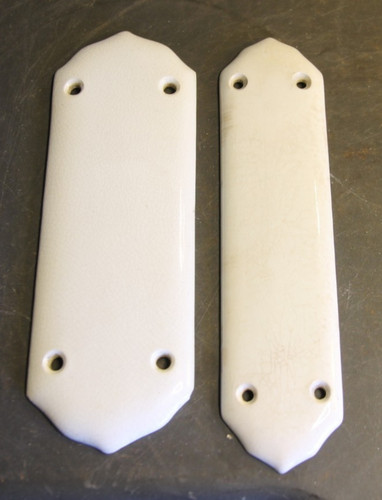 Old porcelain ceramic door - old,