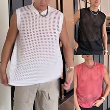 Korean Mens Tank Tops with