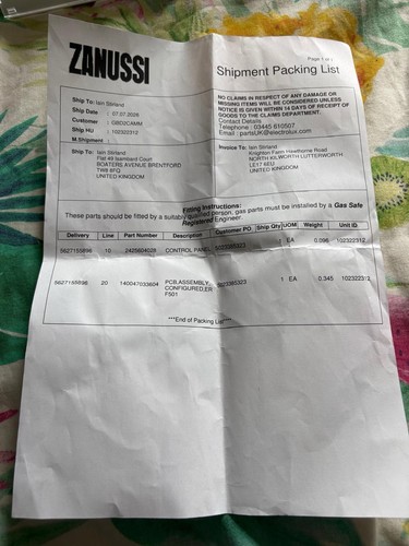 Zanussi fridge freezer themal - fridge,