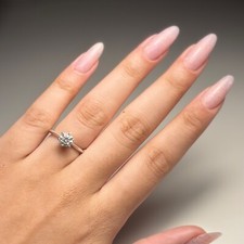 1ct Round, Knife Edge, 6 Prong, Engagement Ring