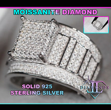 Mens moissanite ring | Mens