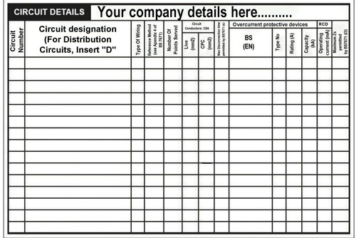 Electrical labels circuit - electrical,