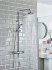 Bristan Buz2 Shxdivctff C Buzz Safetouch Rigid Riser Bar Mixer Shower Chrome