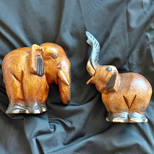 Pair hand carved wooden - hand,