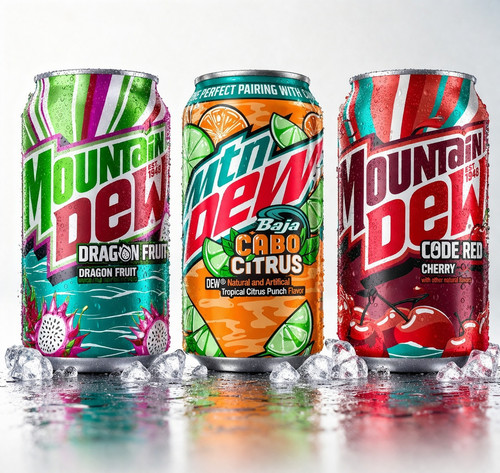 Mountain dew rare flavors - mountain,