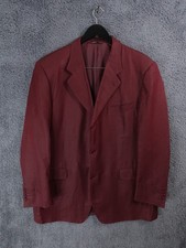 Canali Jacket Mens 48R Red