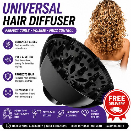 Universal hair dryer diffuser - hair,
