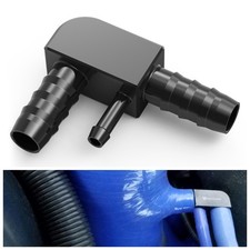 FOR BMW E46 E39 Z3 M54 ENGINE AIR HOSE CONNECTOR TO INTAKE BOOT ALUMINIUM BLACK