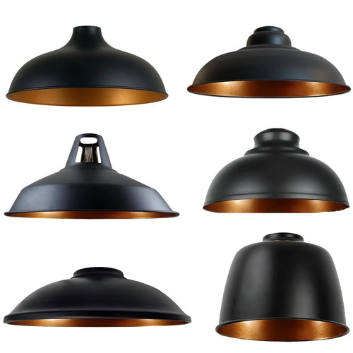 Metal black lamp shade - metal,