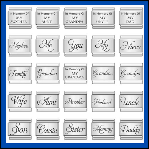 Italian charms bracelet - charms,
