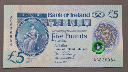 Bank ireland pounds - of,