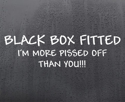 Black box fitted vinyl sticker - vinyl,