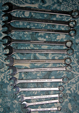 Vintage Britool combination Imperial 12 piece spanner set A/F please see photos