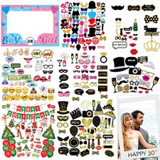 Funny Birthday Party Photo Booth Props Hen Moustache Selfie Wedding Photography