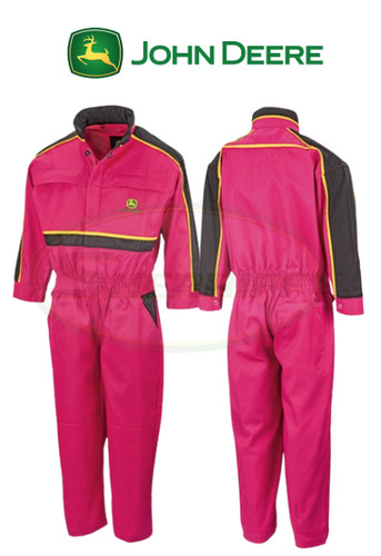 John deere kids overalls pink - john,